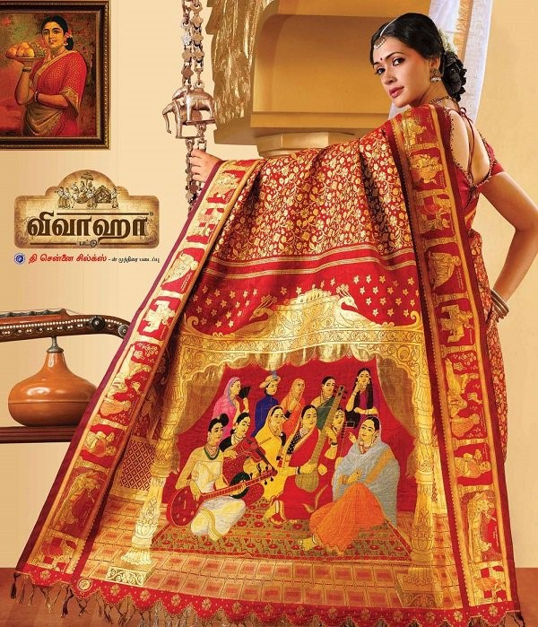 most expensive saree ravi varma painting